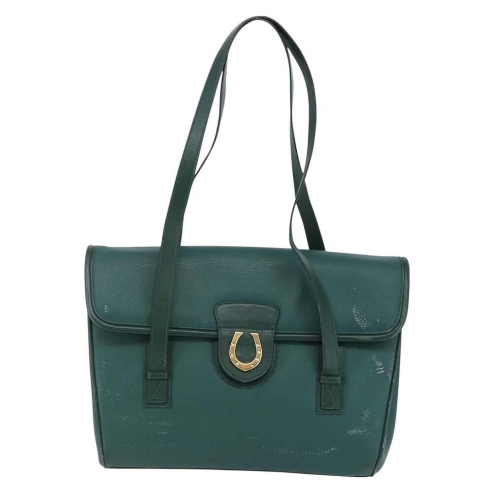 Gucci Leather Shoulder Bag Green